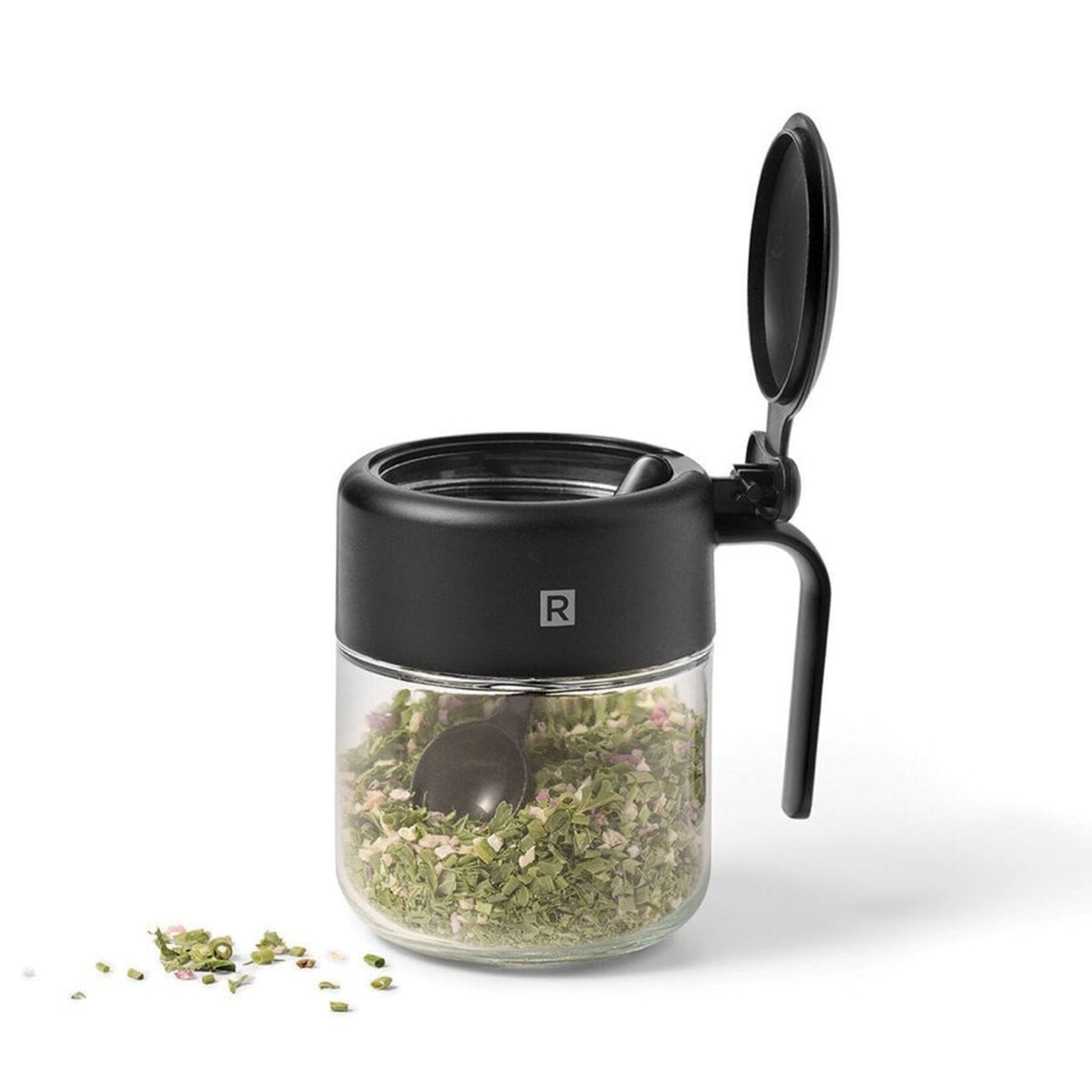 RICARDO 63775  -  POT A CONDIMENTS EN VERRE AVEC CUILLERE 320ML  RICARDO