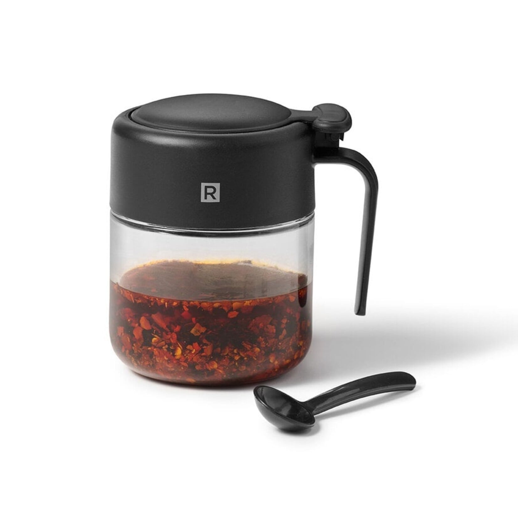 RICARDO 63775  -  POT A CONDIMENTS EN VERRE AVEC CUILLERE 320ML  RICARDO