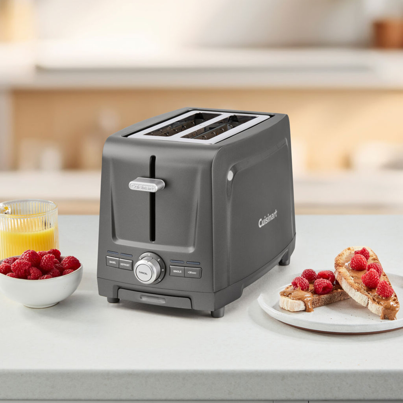 CUISINART CPT-1200C  -  GRILLE-PAIN XL A 2 TRANCHES  GRIS FONCE CUISINART