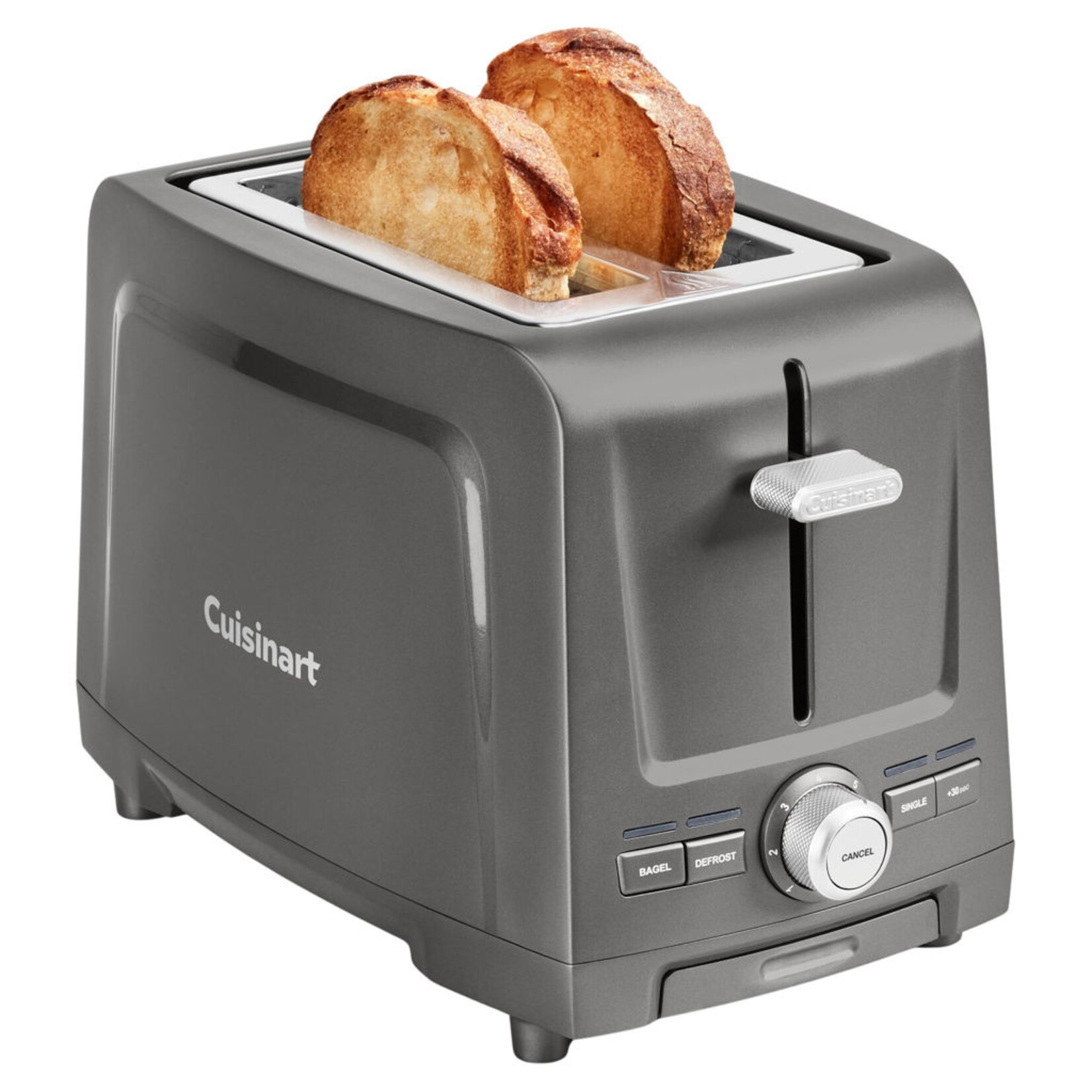 CUISINART CPT-1200C  -  GRILLE-PAIN XL A 2 TRANCHES  GRIS FONCE CUISINART