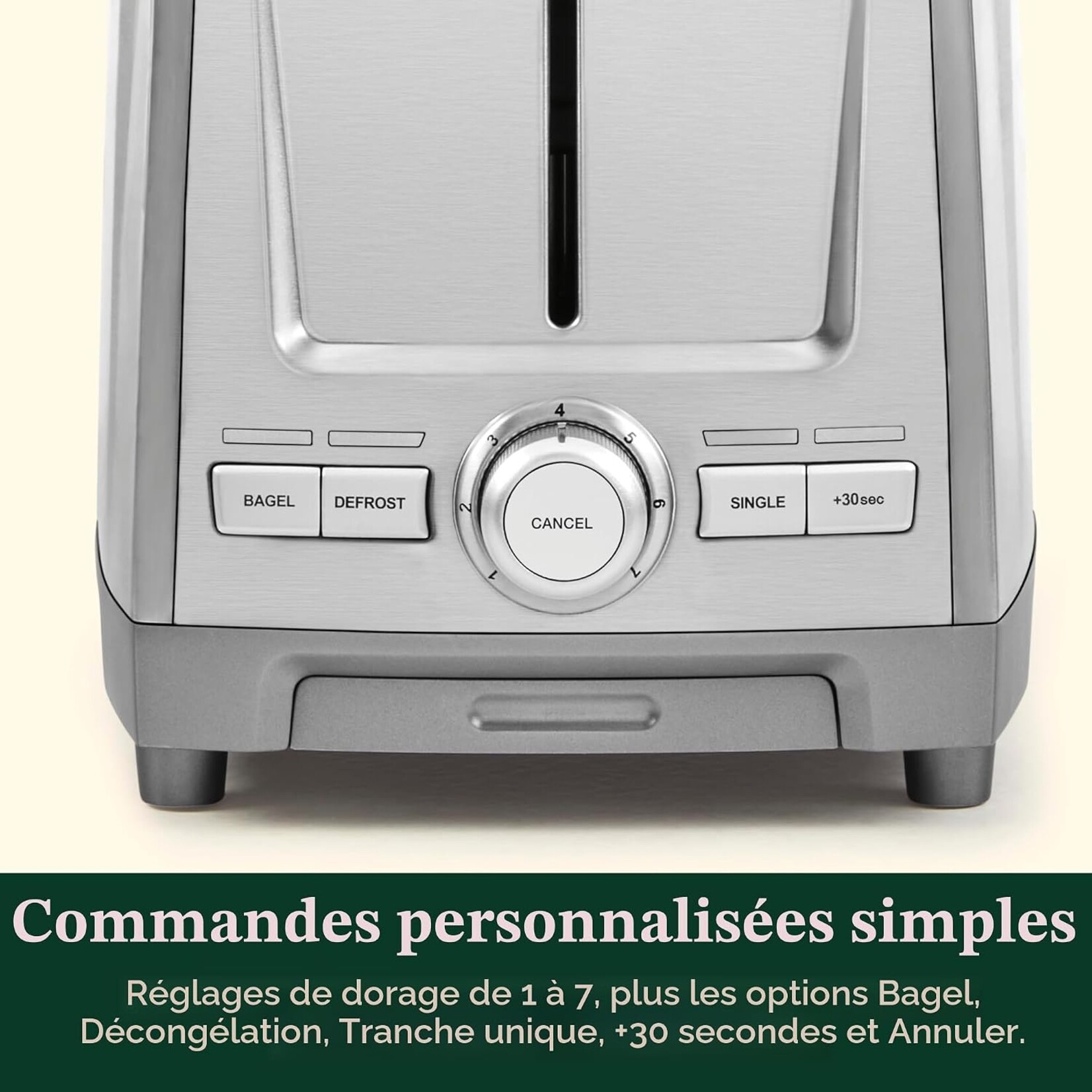 CUISINART CPT-1600C  -  GRILLE-PAIN XL 2 TRANCHES EN ACIER INOXYDABLE CUISINART