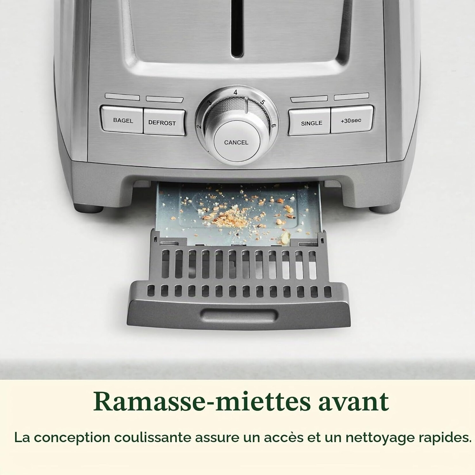 CUISINART CPT-1600C  -  GRILLE-PAIN XL 2 TRANCHES EN ACIER INOXYDABLE CUISINART