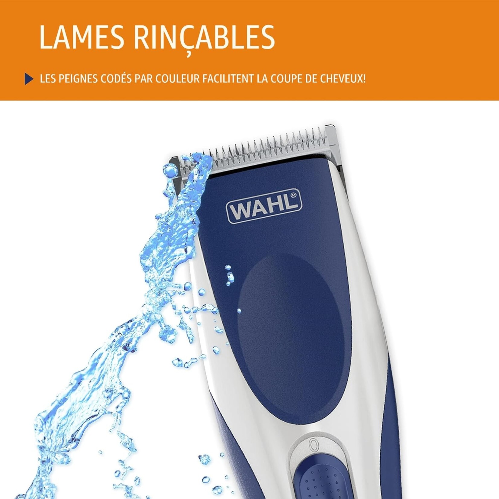 WAHL 3100  -  TONDEUSE A CHEVEUX COLOR PRO RECHARGEABLE WAHL