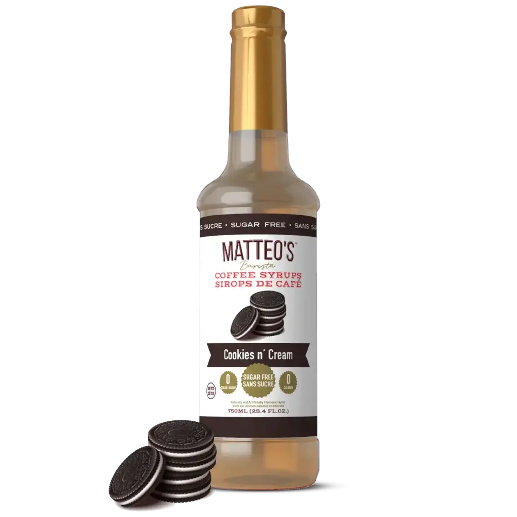 MATTEO'S 50033 - SIROP POUR CAFE BISCUIT ET CREME 750ml MATTEO'S