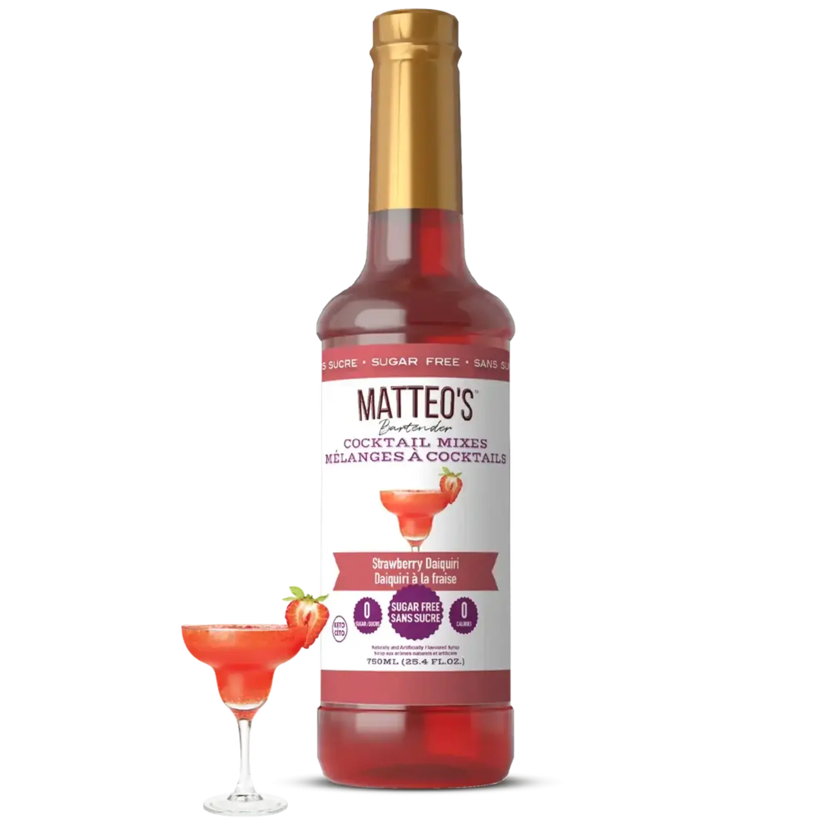 MATTEO'S 16619 - SIROP AUX AROMES DAIQUIRI A LA FRAISE 750ml MATTEO'S