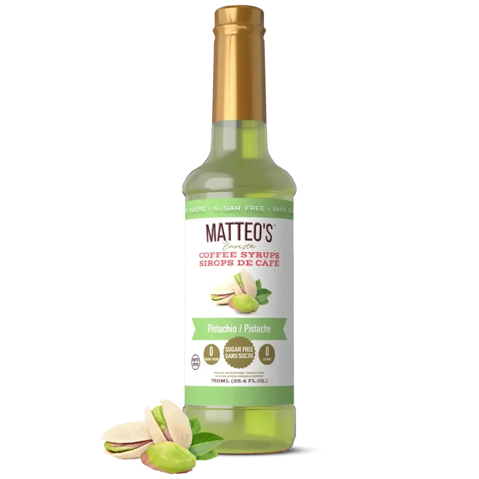 MATTEO'S 50171 - SIROP AUX AROMES PISTACHE 750ml MATTEO'S