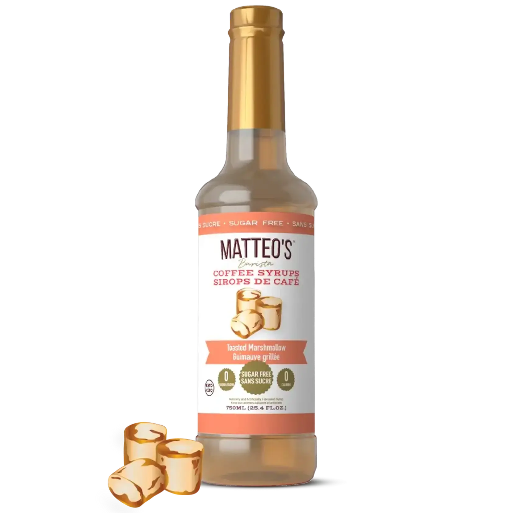 MATTEO'S 50018 - SIROP POUR CAFE GUIMAUVE GRILLE 750ml MATTEO'S