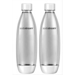 SODASTREAM 1742211110 - ENSEMBLE DE 2 BOUTEILLES EN FUSE 1L BLANC SODA STREAM