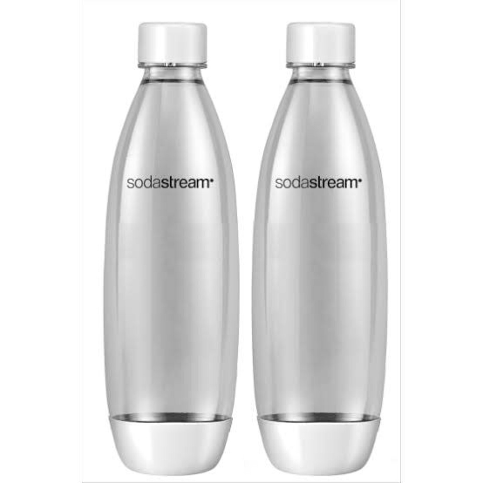 SODASTREAM 1742211110 - ENSEMBLE DE 2 BOUTEILLES EN FUSE 1L BLANC SODA STREAM