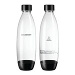 SODASTREAM 1742221110 - ENSEMBLE DE 2 BOUTEILLES EN FUSE 1L NOIR SODA STREAM