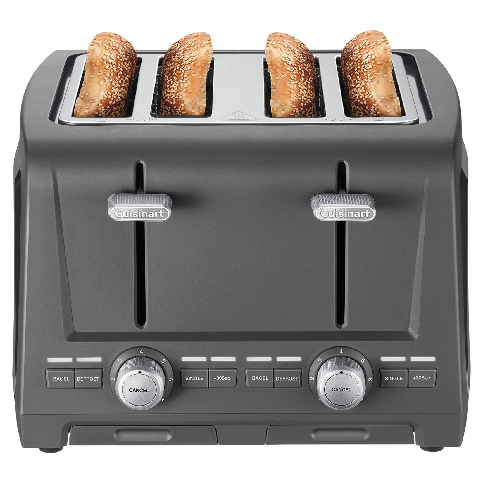 CUISINART CPT-1400C  -  GRILLE-PAIN XL A 4 TRANCHES GRIS FONCE CUISINART