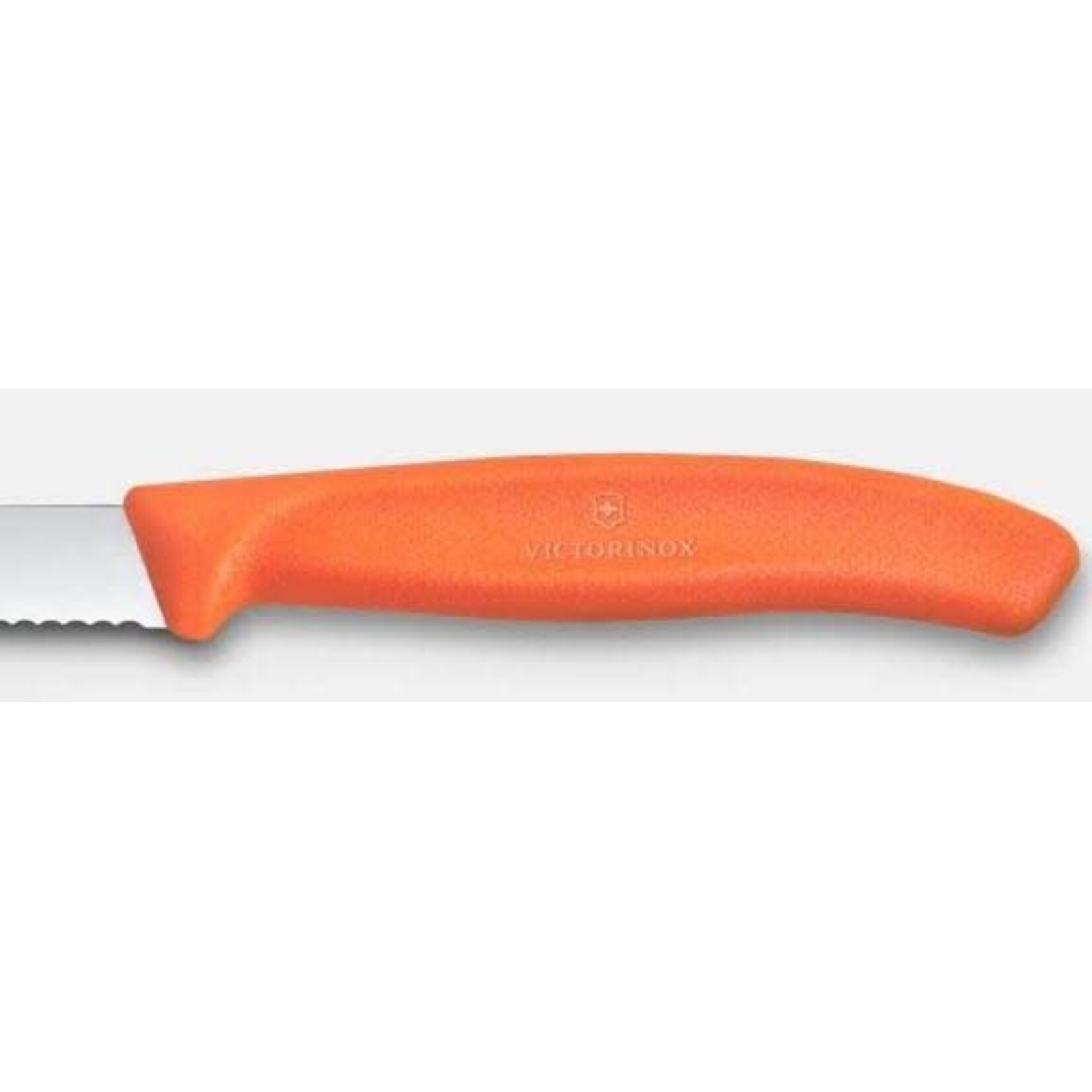 VICTORINOX 6.7639.C1 - COUTEAU A BOUT POINTU DENTELE 3¼ po. ORANGE VICTORINOX