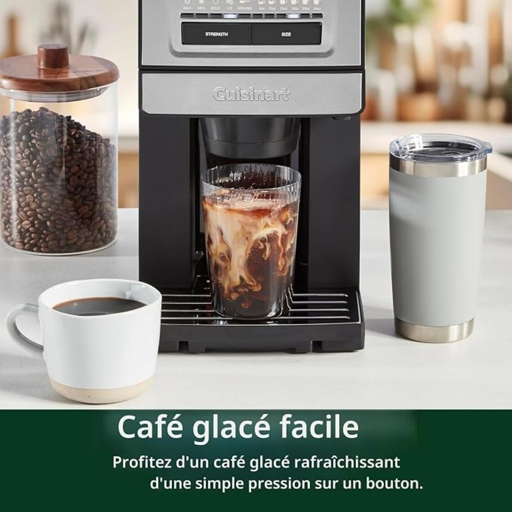 CUISINART DGB-30C  -  CAFETIERE A TASSE INDIVIDUELLE CUSTOM GRIND & BREW ™