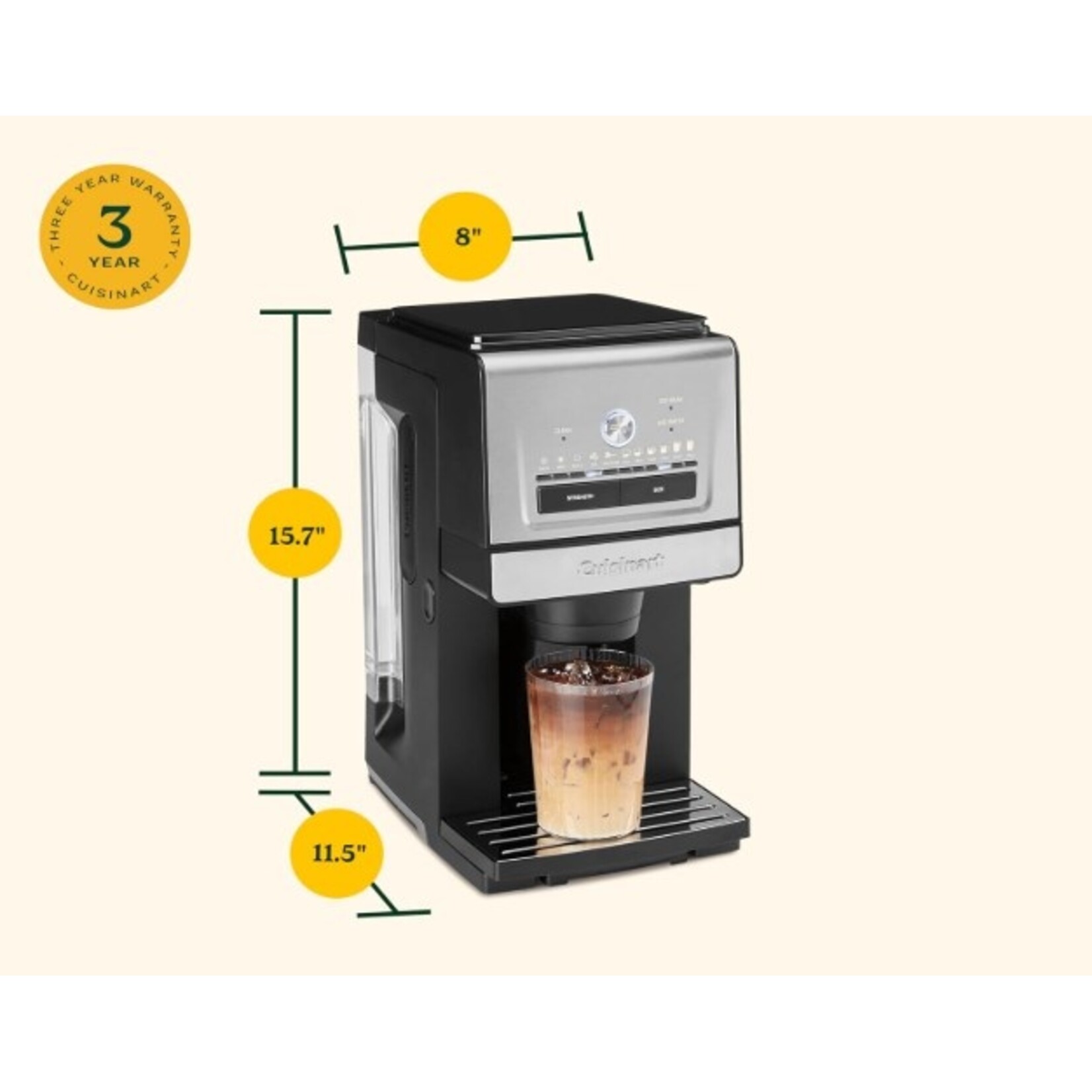 CUISINART DGB-30C  -  CAFETIERE A TASSE INDIVIDUELLE CUSTOM GRIND & BREW ™