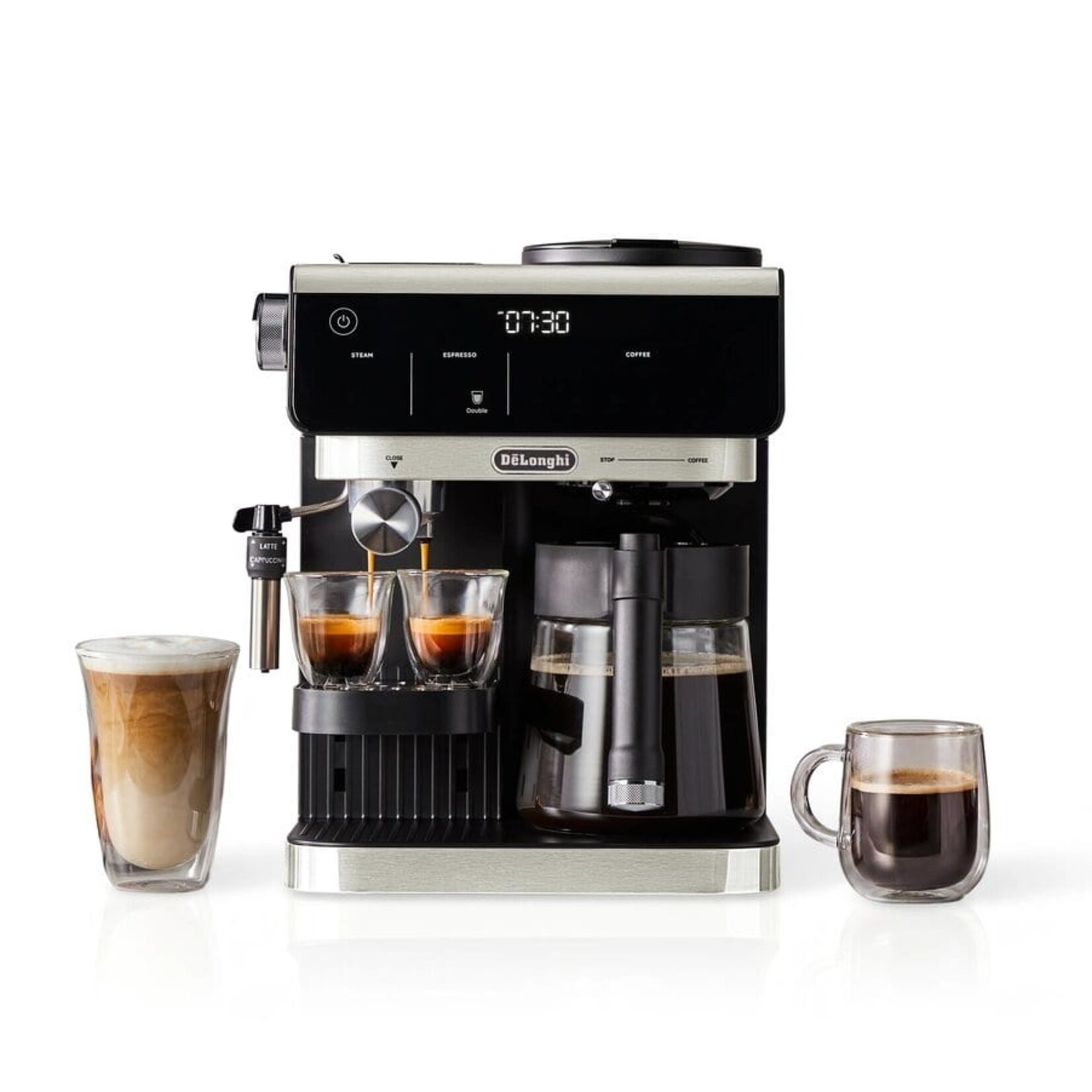 DELONGHI COM630BK - CAFETIERE FILTRE ET A ESPRESSO 4-en-1 DELONGHI