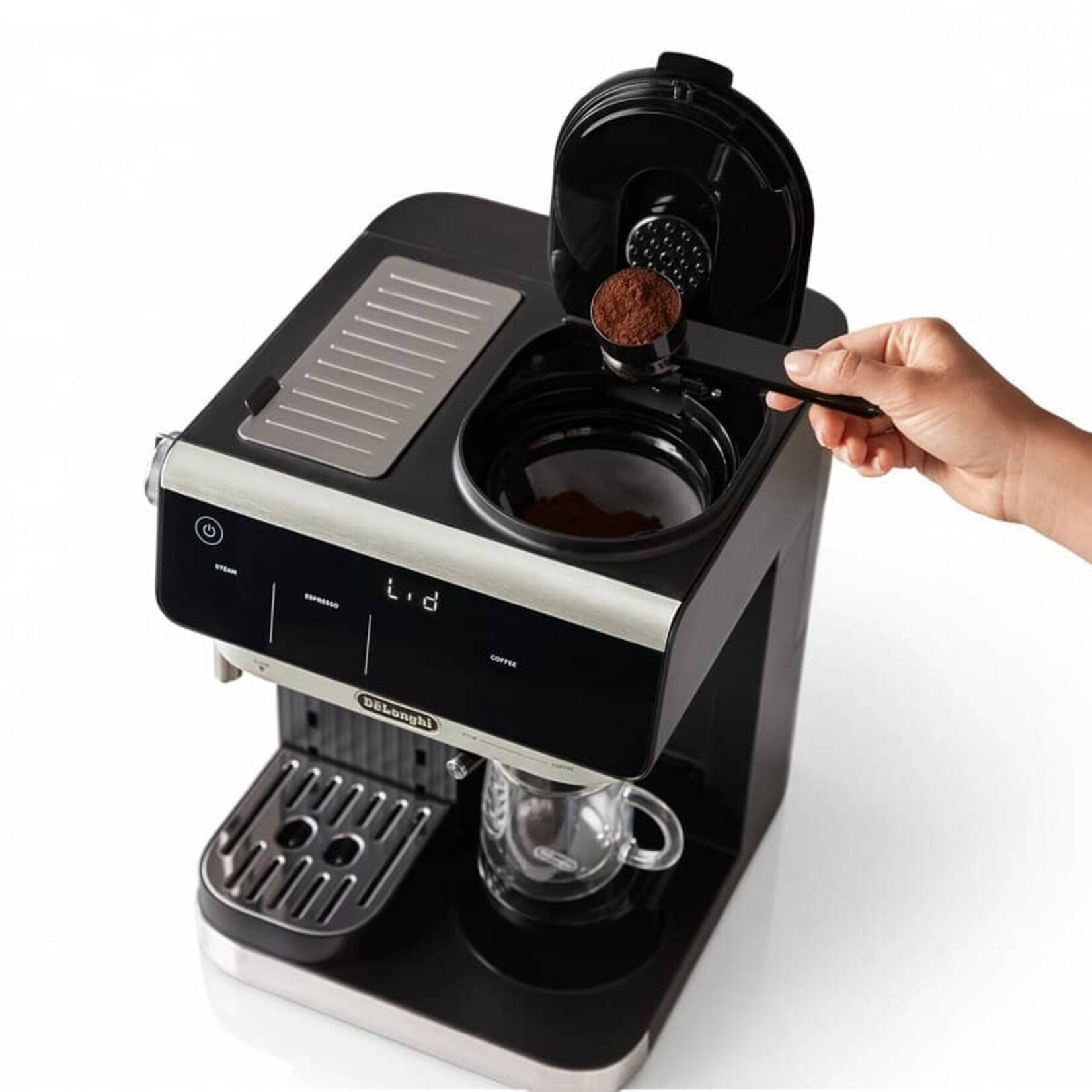 DELONGHI COM630BK - CAFETIERE FILTRE ET A ESPRESSO 4-en-1 DELONGHI