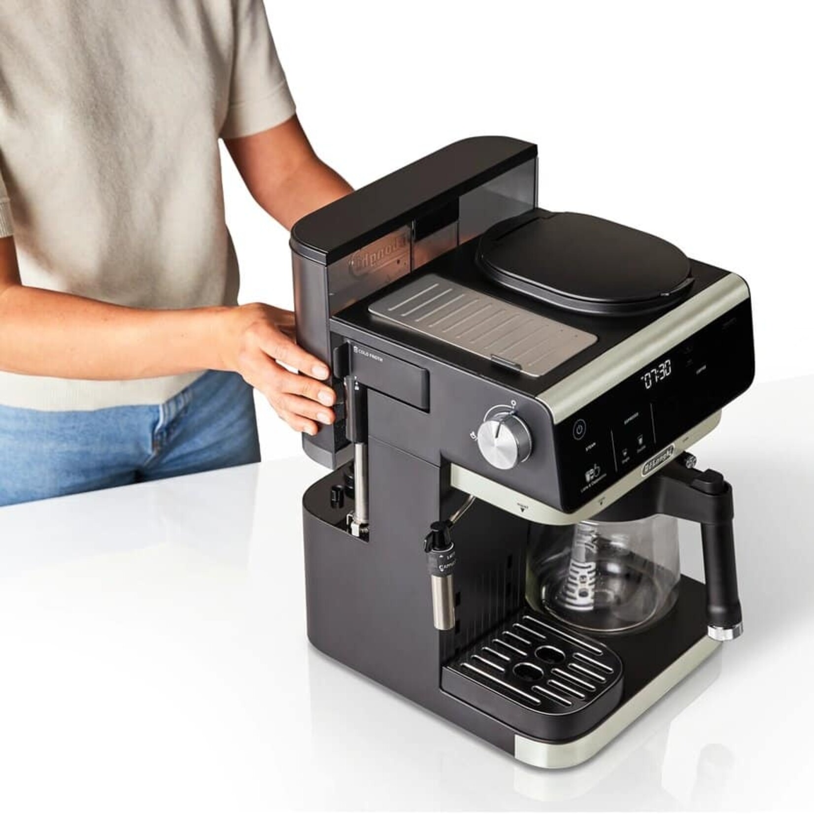 DELONGHI COM630BK - CAFETIERE FILTRE ET A ESPRESSO 4-en-1 DELONGHI