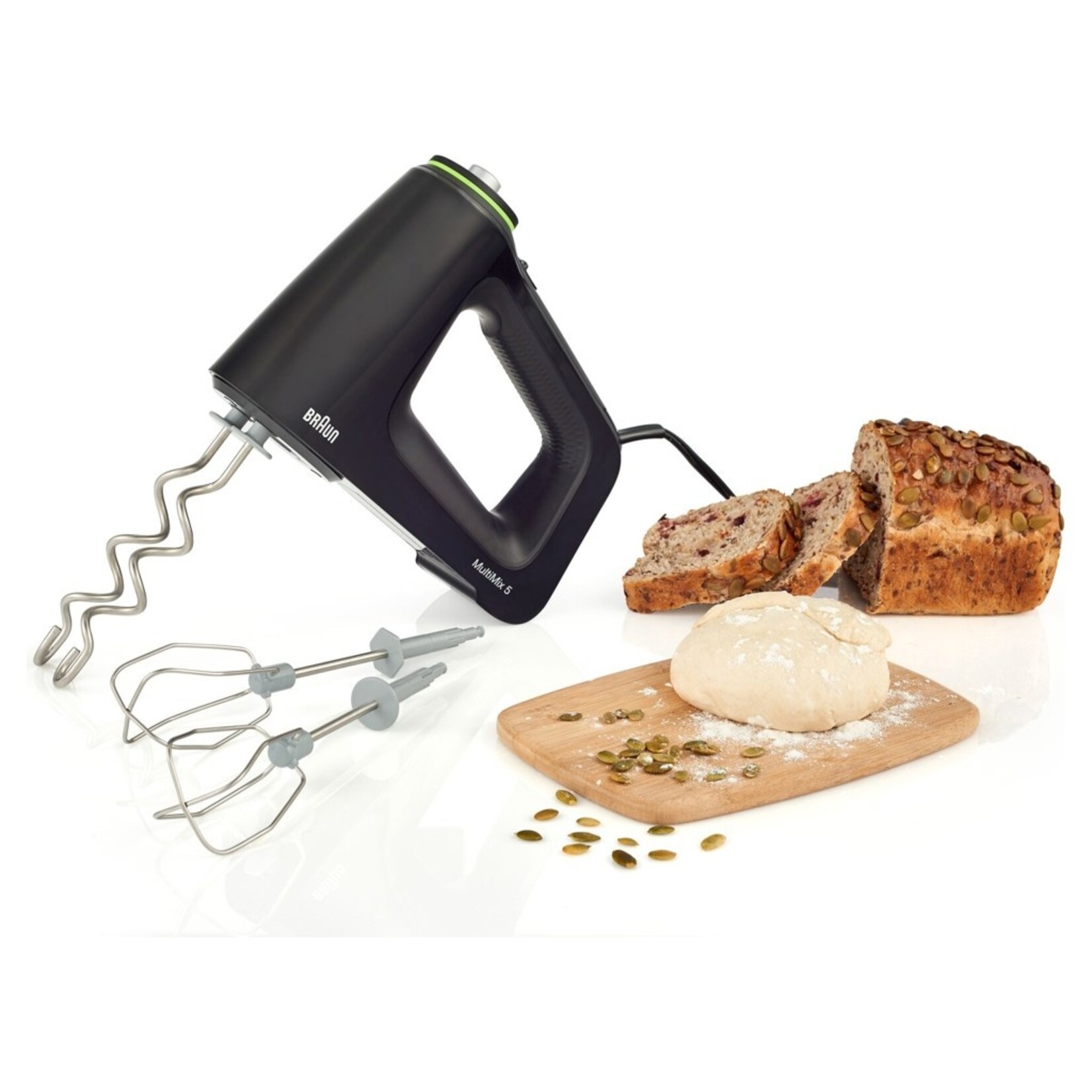 BRAUN HM5100BK - MIXETTE AVEC CROCHETS A PATE MULTIMIX 5 350W BRAUN