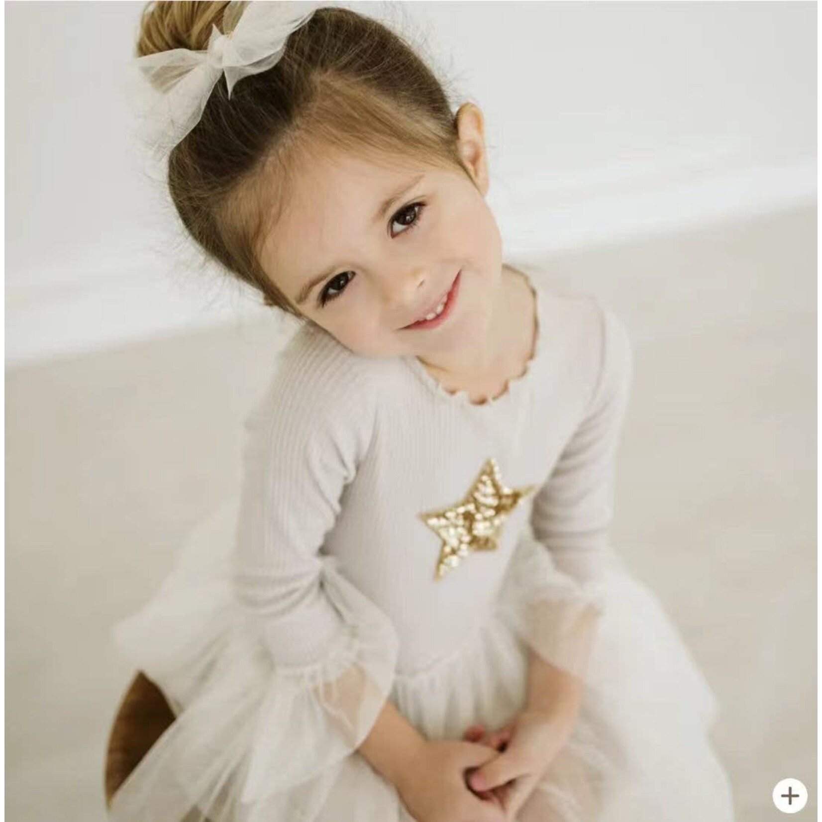 PETITE HAILEY Petite Hailey Star Sleeve Tutu Dress