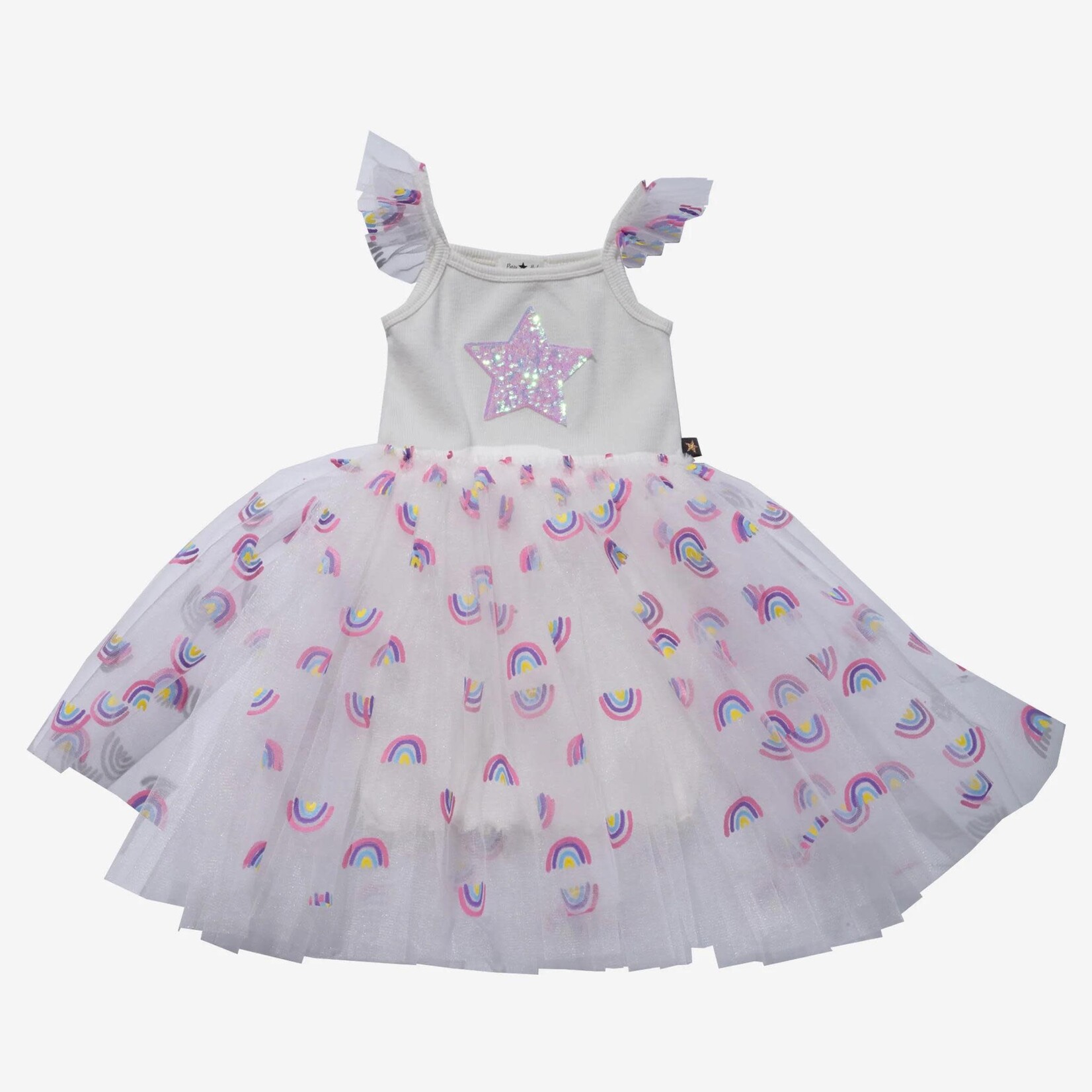 PETITE HAILEY Petite Hailey Rainbow Tutu Dress