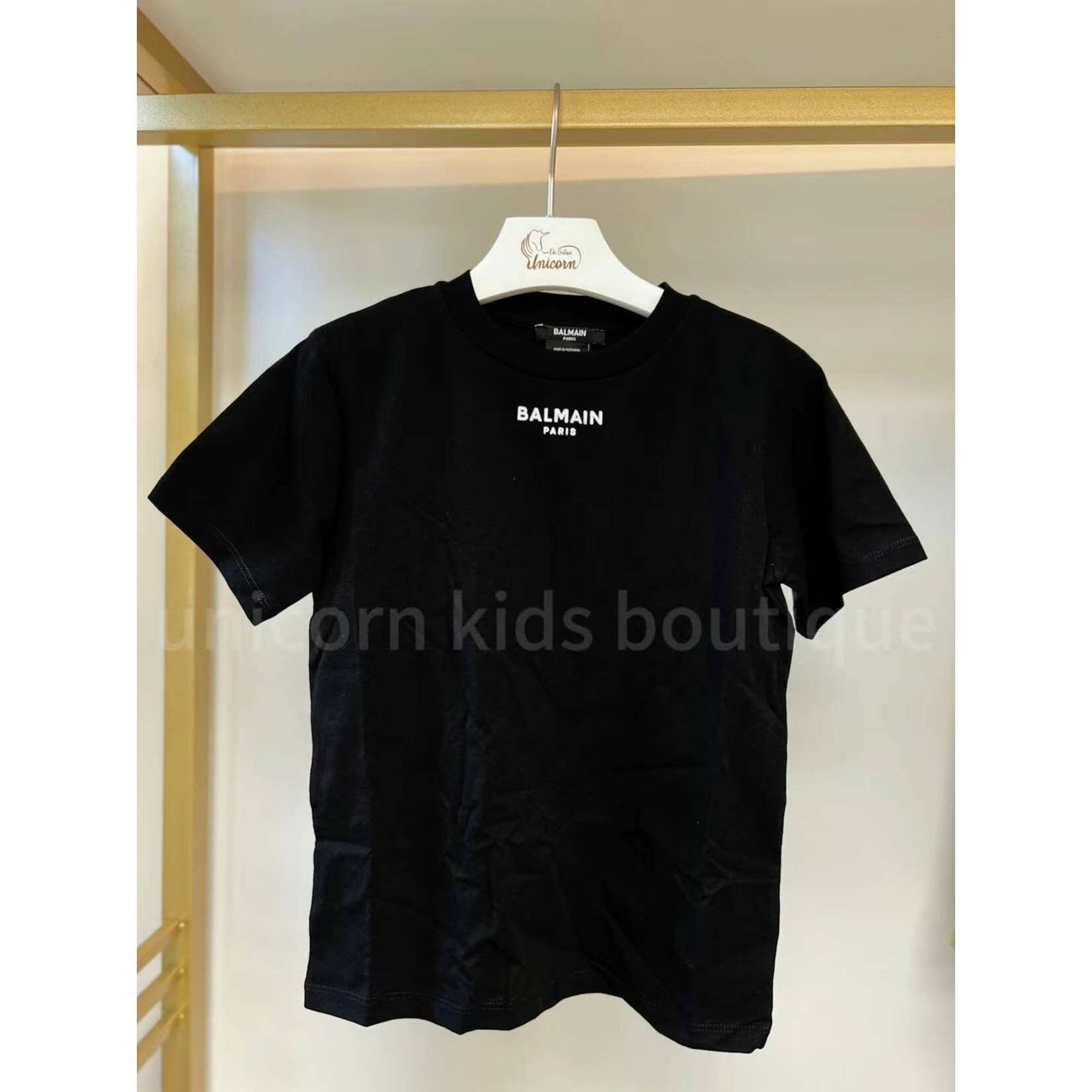 Balmain Balmain Embroidery Logo Kids T-Shirt