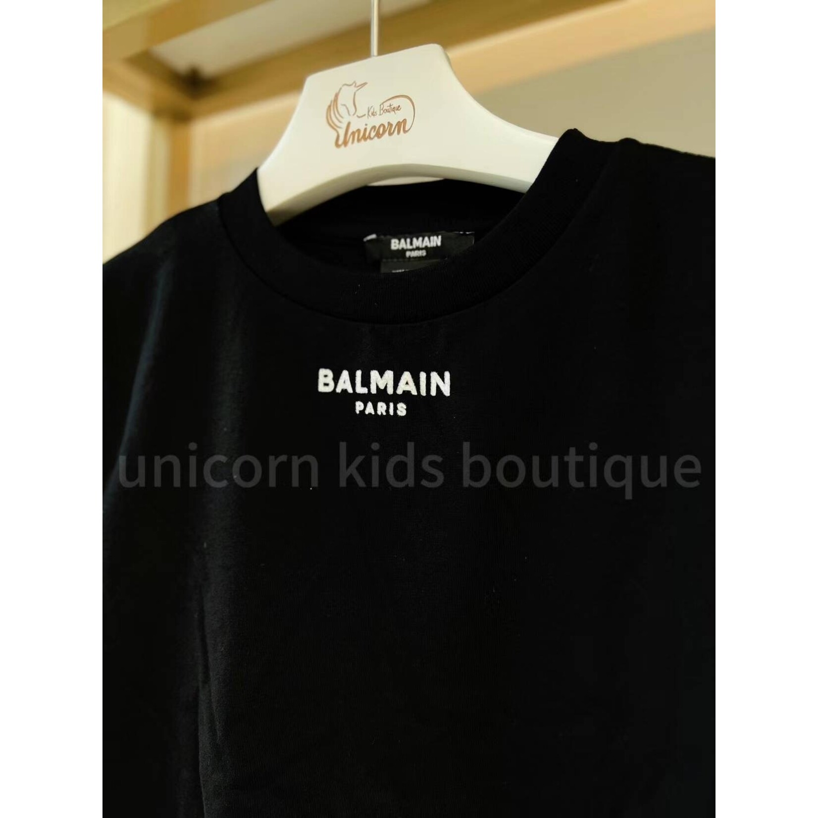 Balmain Balmain Embroidery Logo Teens T-Shirt