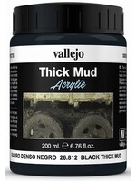 Vallejo 200ml Bottle Black Thick Mud