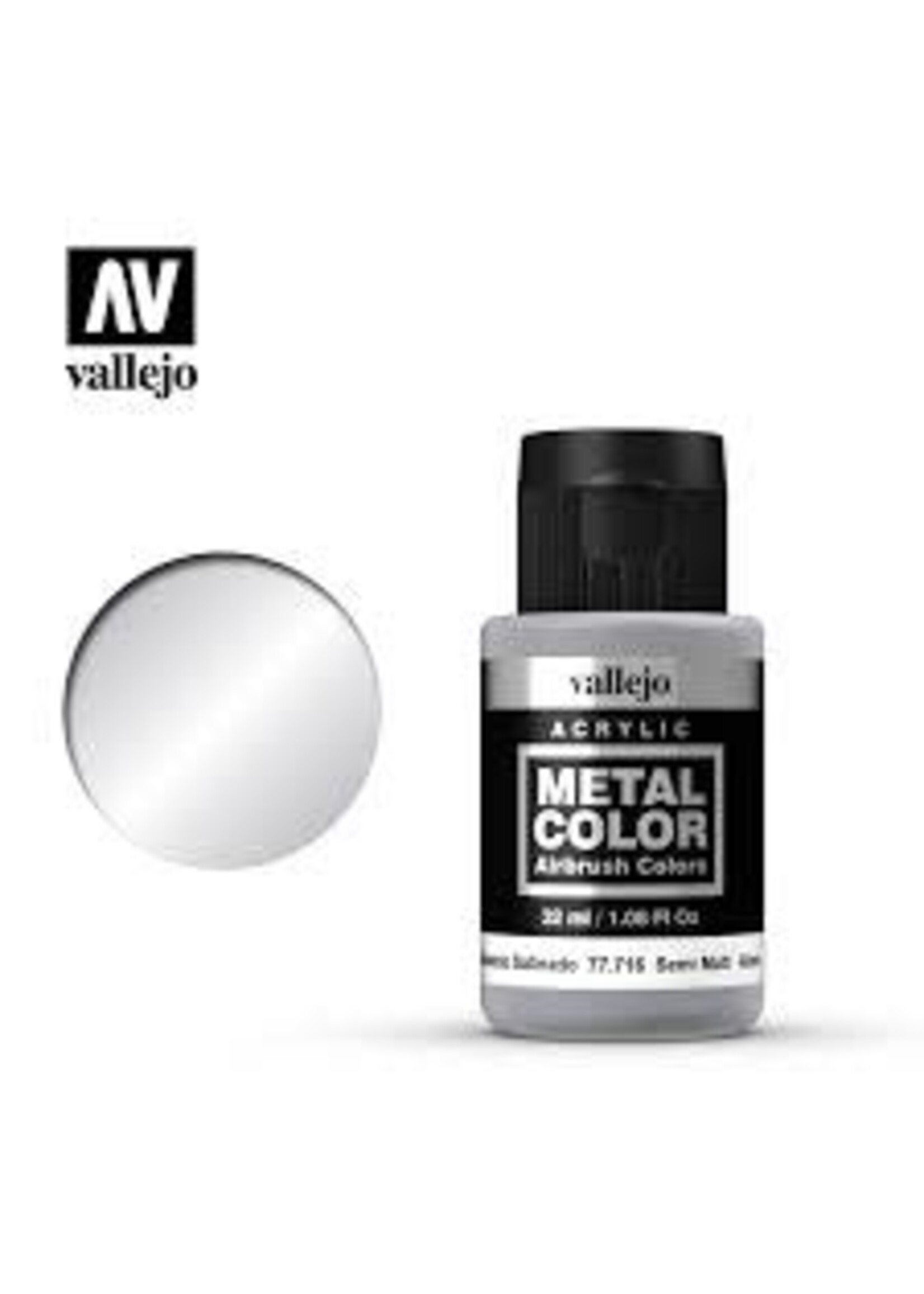 Vallejo Vallejo Semi Matte Aluminum Metal Color