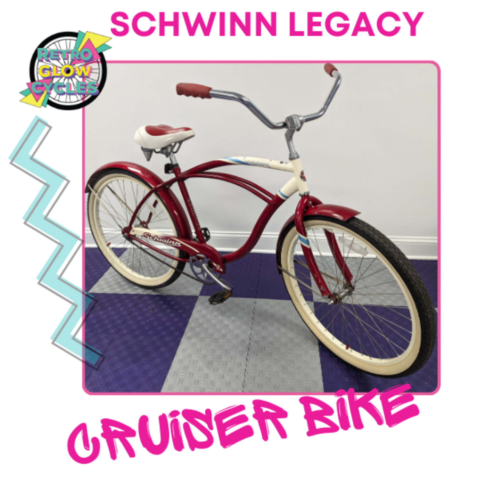 Red Schwinn Legacy Retro Glow Cycles