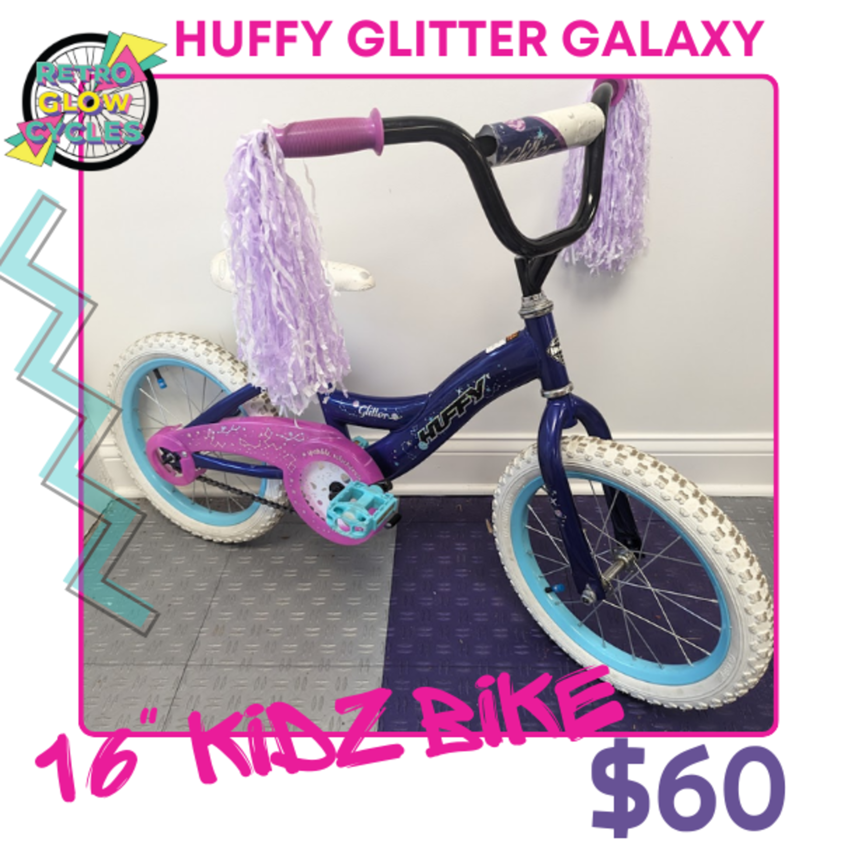 Huffy Huffy Glitter Galaxy 16" Kidz Bike