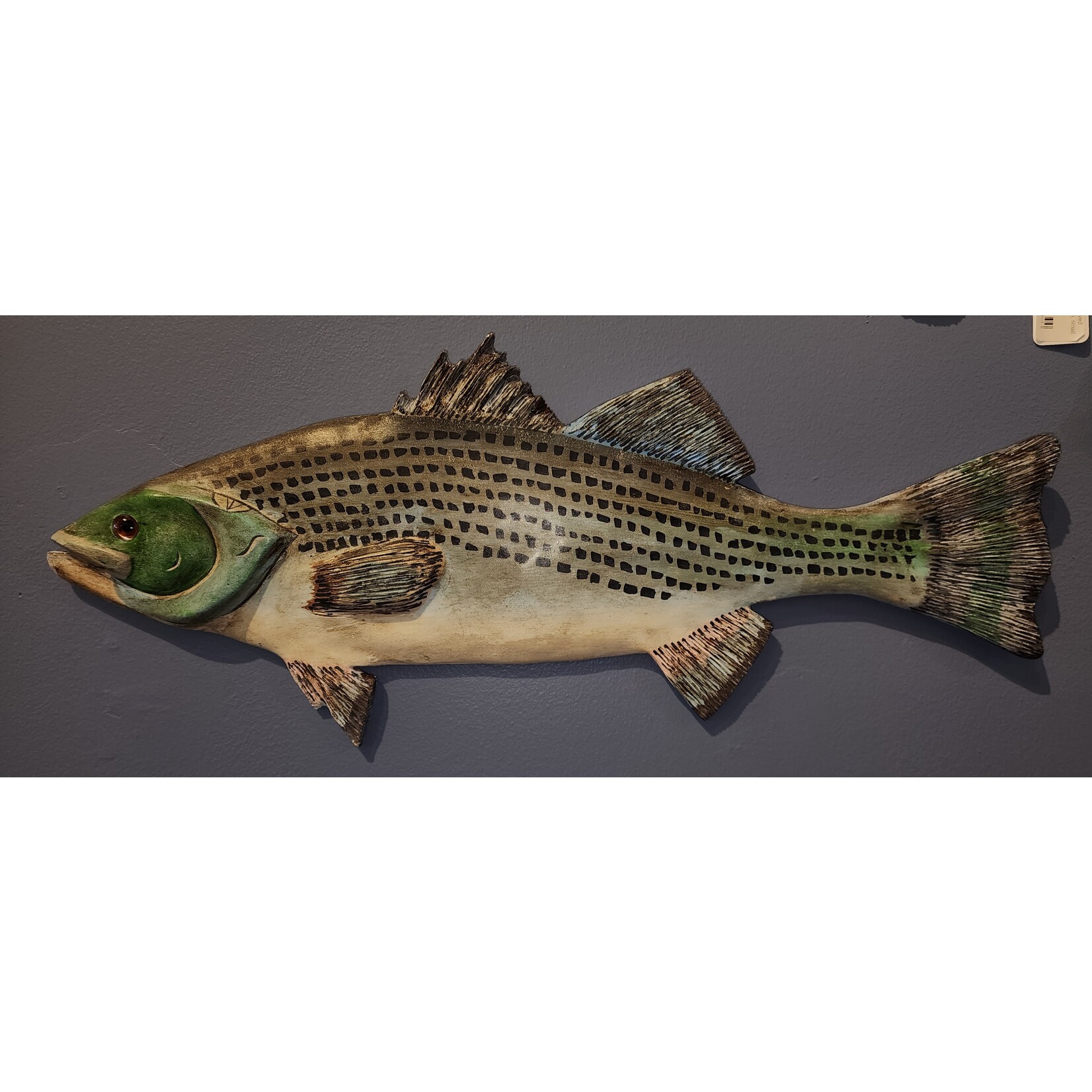 Ed Kuhn Carved Rockfish, large