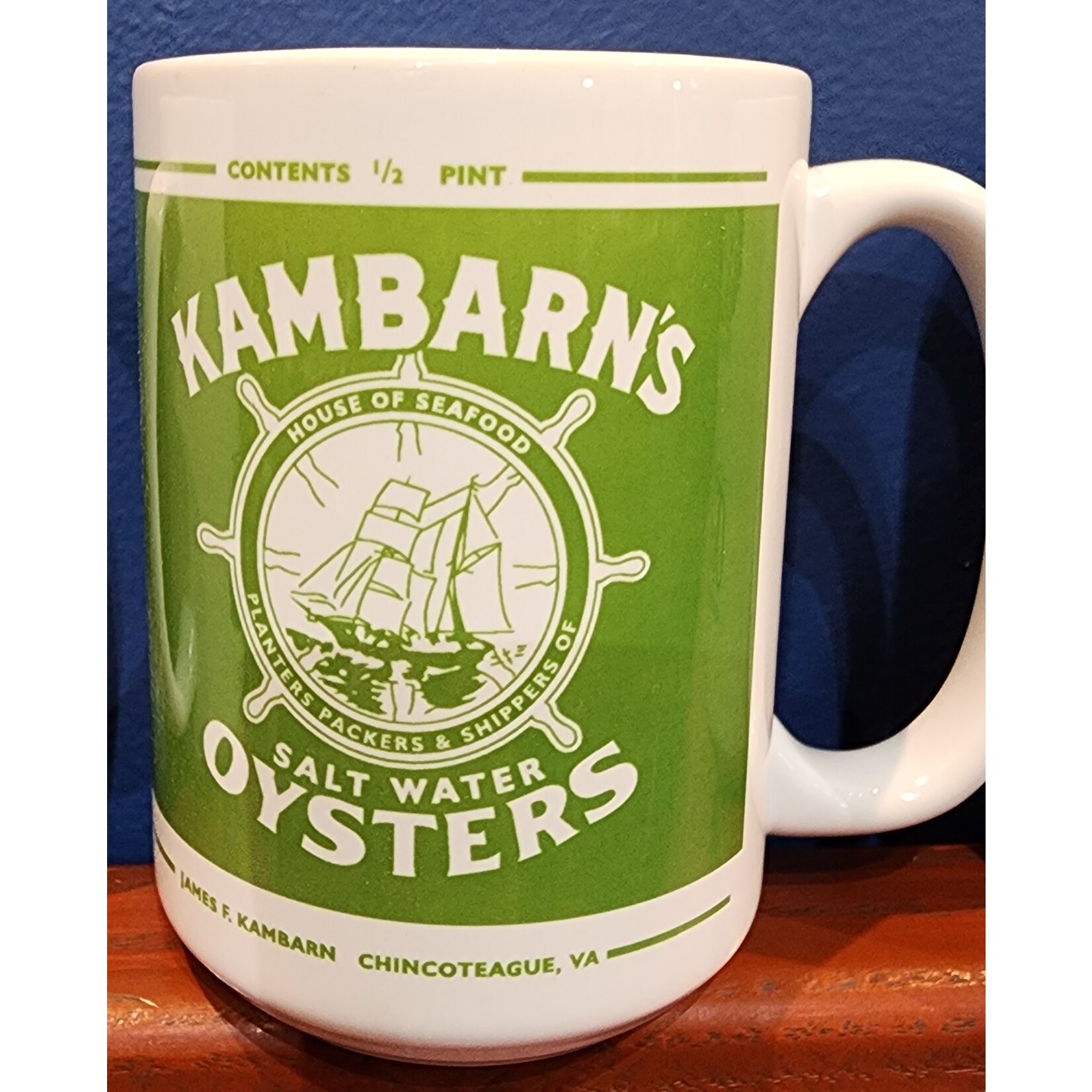 Museum of Chincoteague Island Oyster Can Mug  1