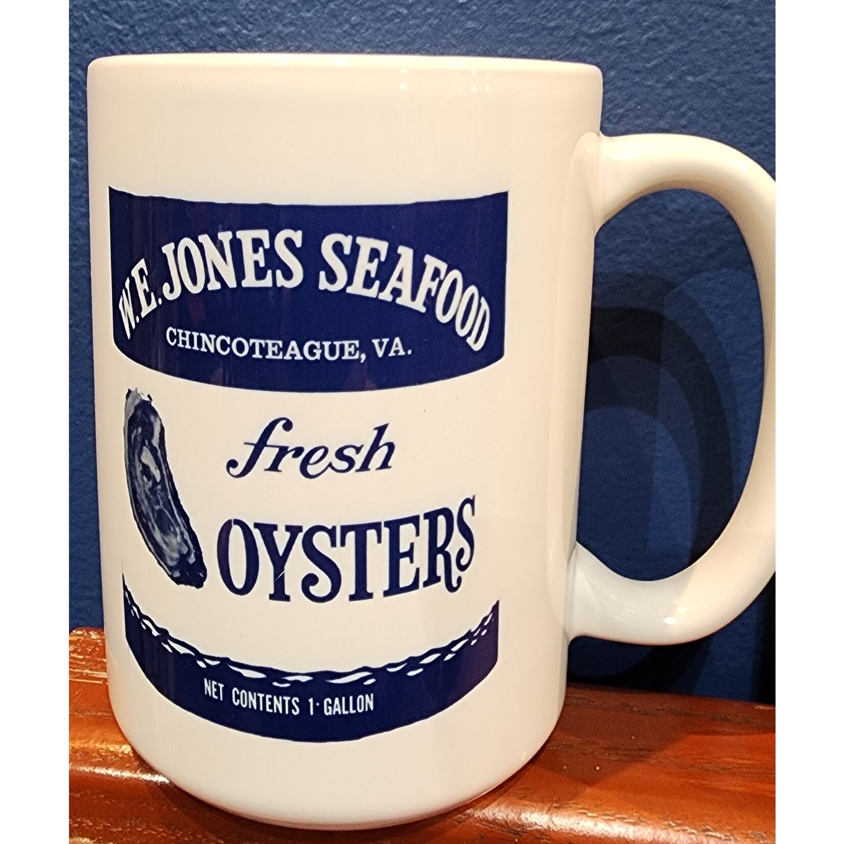 Museum of Chincoteague Island Oyster Can Mug  1