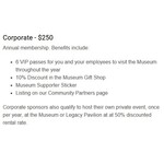 Museum Membership - Corporate