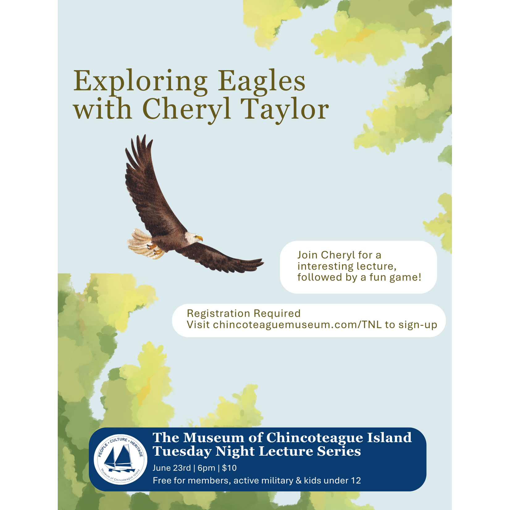 6/23/26: Exploring Eagles with Cheryl Taylor - TNL
