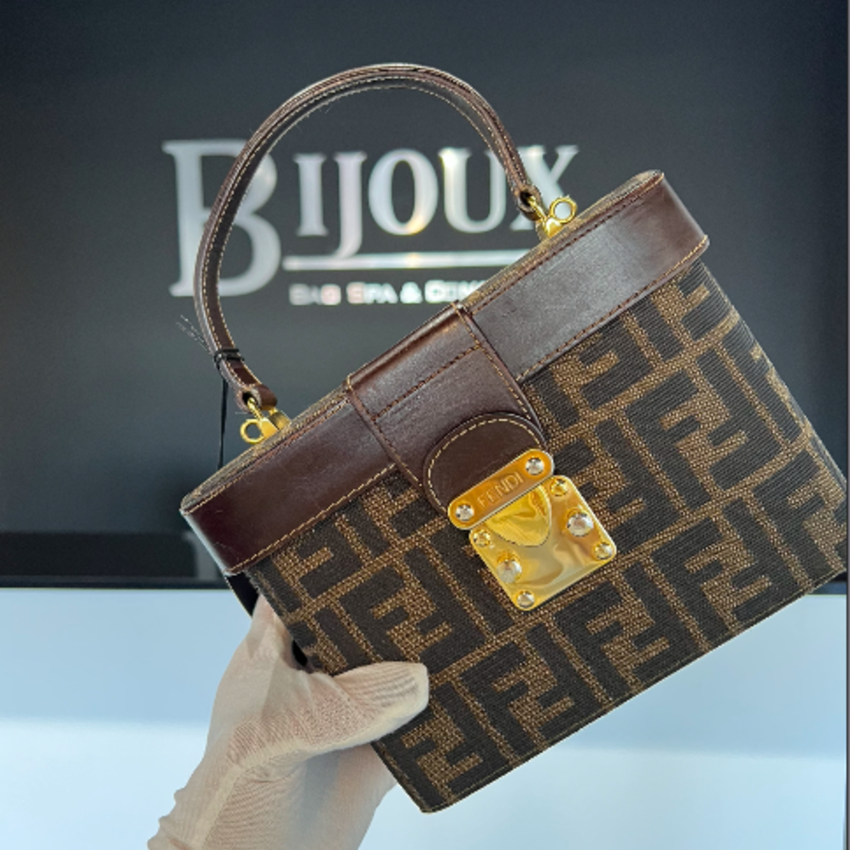 Fendi SOLD - Fendi Zucca Vanity Bag