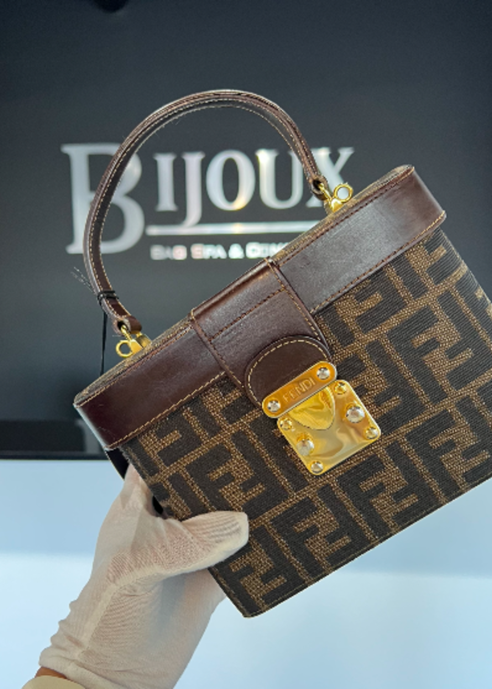 Fendi SOLD - Fendi Zucca Vanity Bag