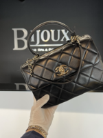 Chanel SOLD - Chanel Small Trendy Quilted GHW (Black)