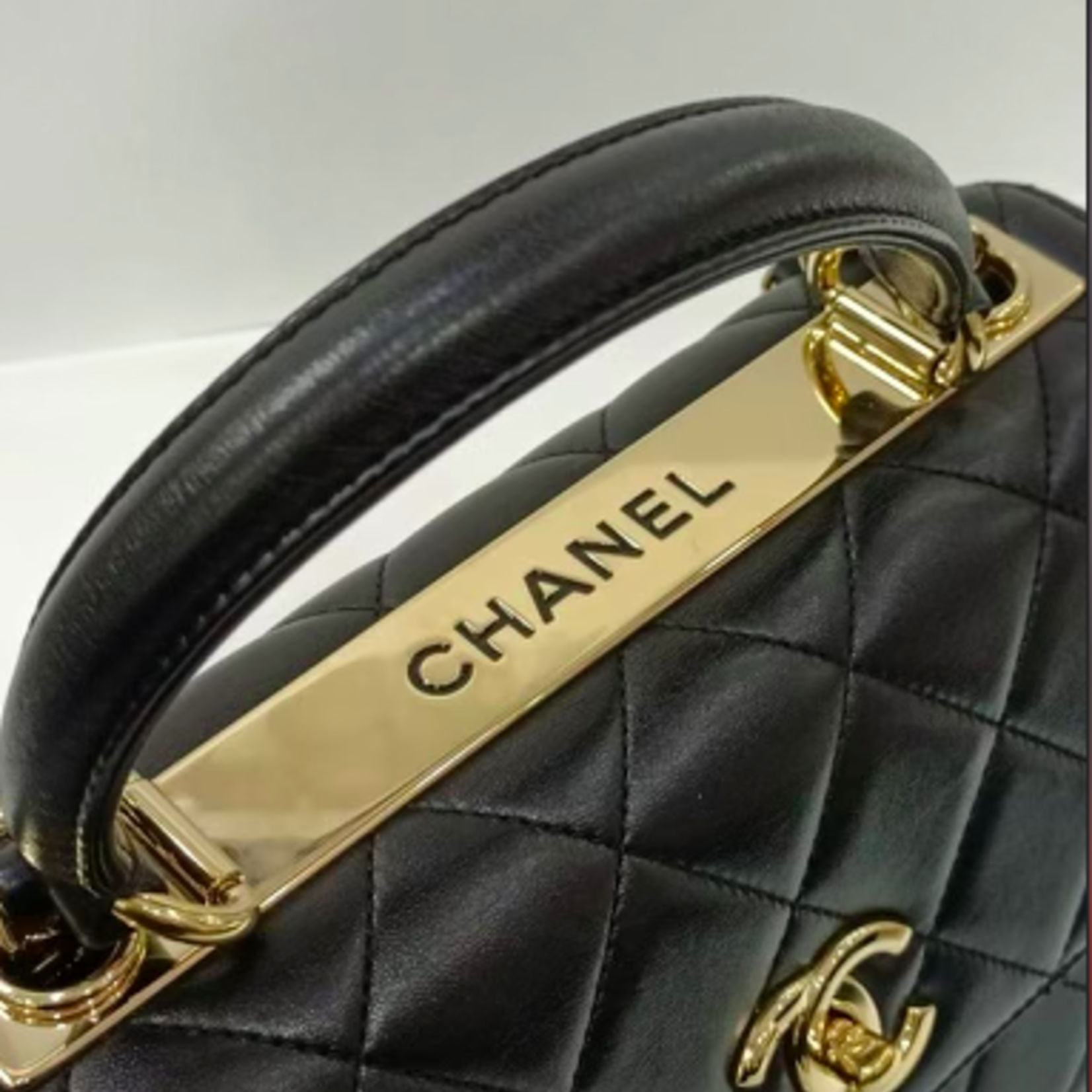 Chanel SOLD - Chanel Small Trendy Quilted GHW (Black)