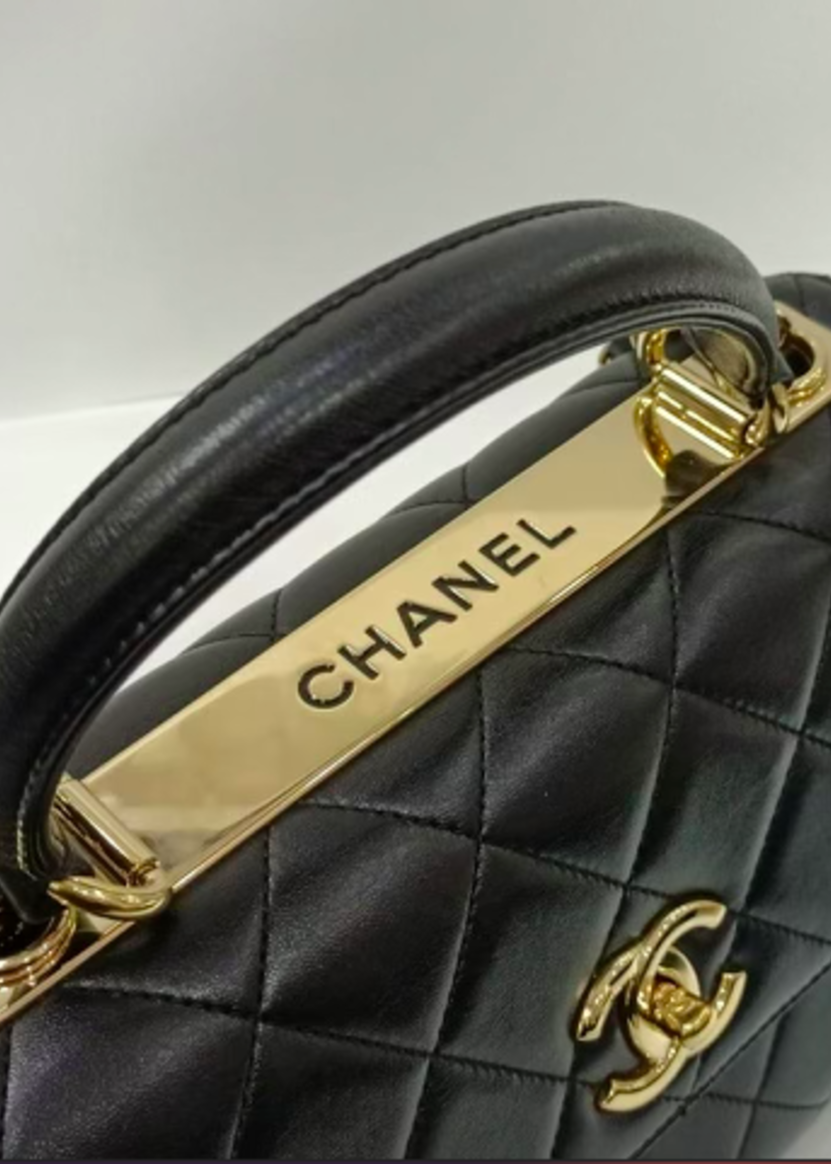 Chanel SOLD - Chanel Small Trendy Quilted GHW (Black)