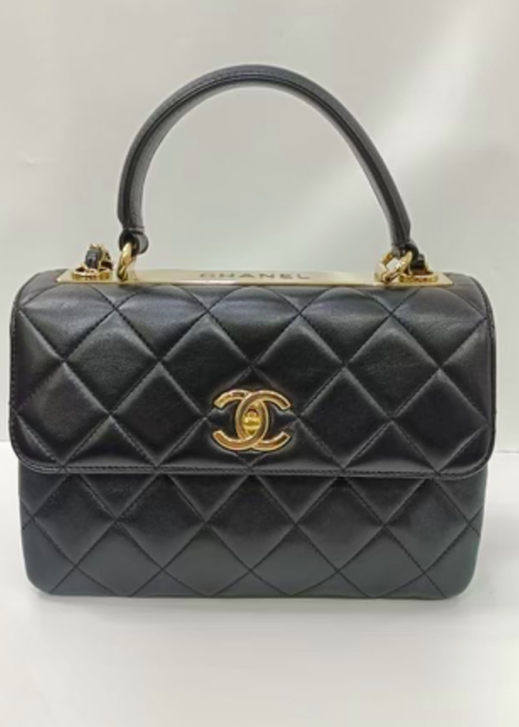 Chanel SOLD - Chanel Small Trendy Quilted GHW (Black)