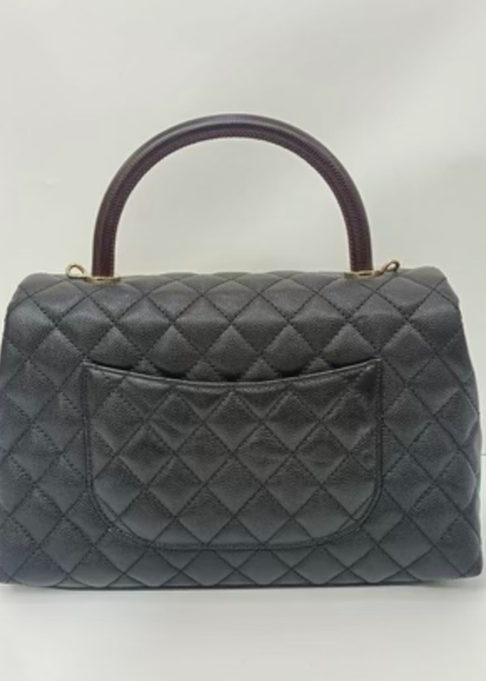 Chanel SOLD - Chanel Caviar Coco Lizard Handle