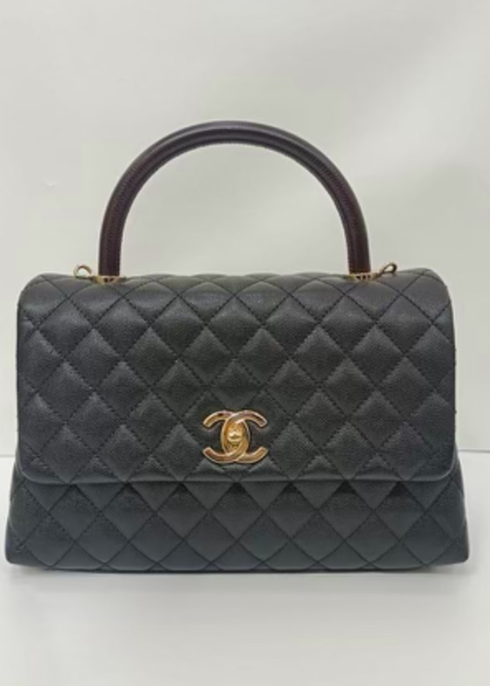 Chanel SOLD - Chanel Caviar Coco Lizard Handle