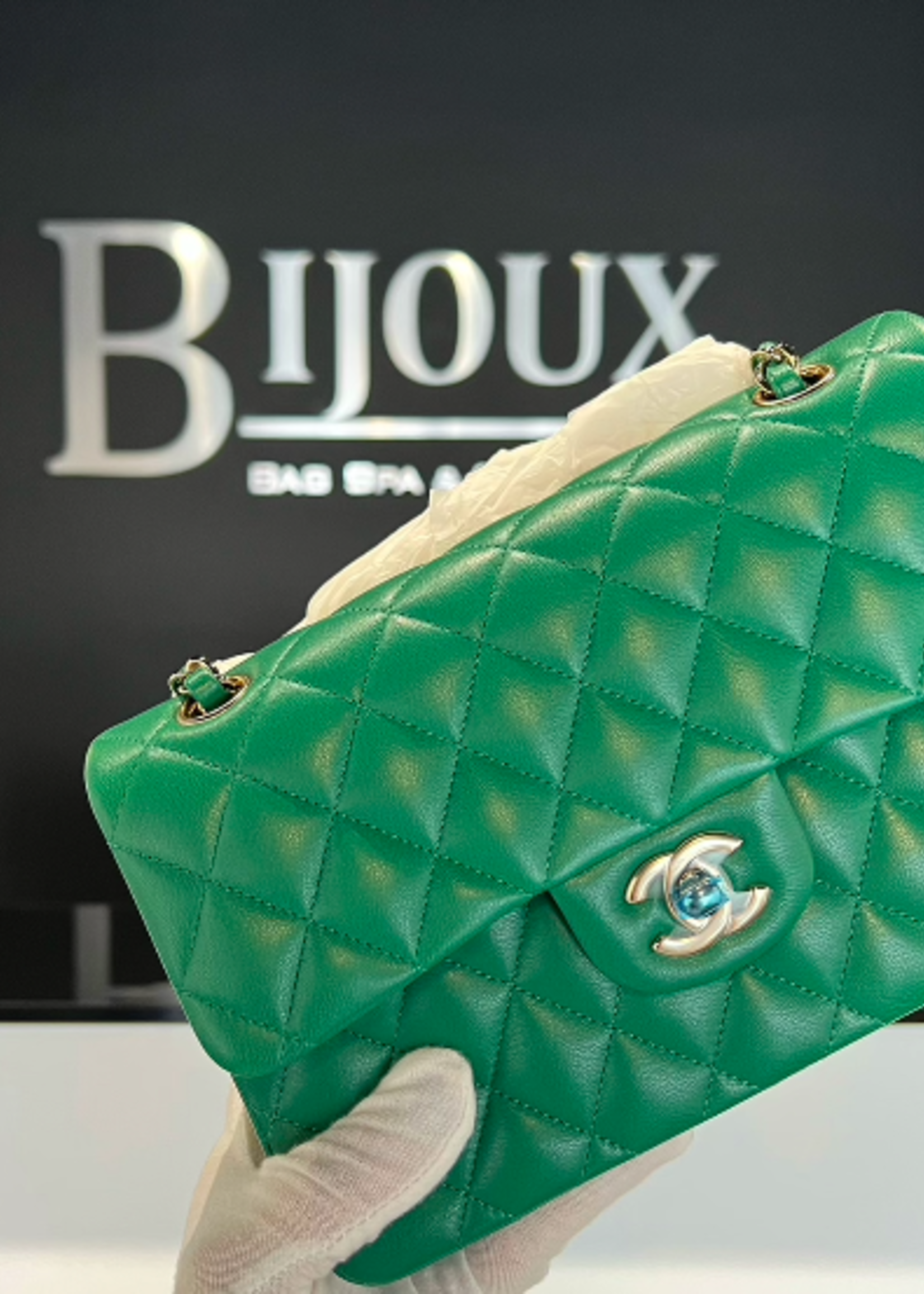 Chanel SOLD - Chanel Classic Small Green (BNIB)