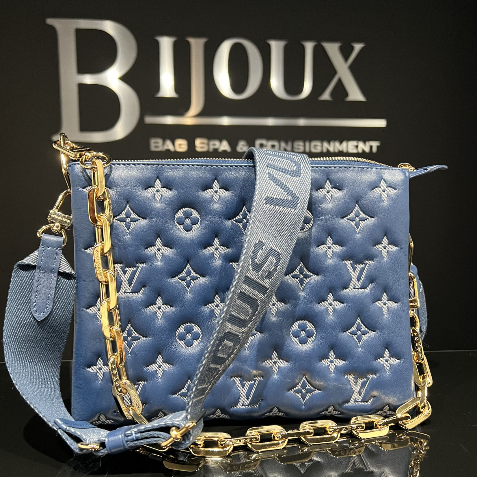 Louis Vuitton SOLD - Louis Vuitton Coussin PM- Denim Bleu