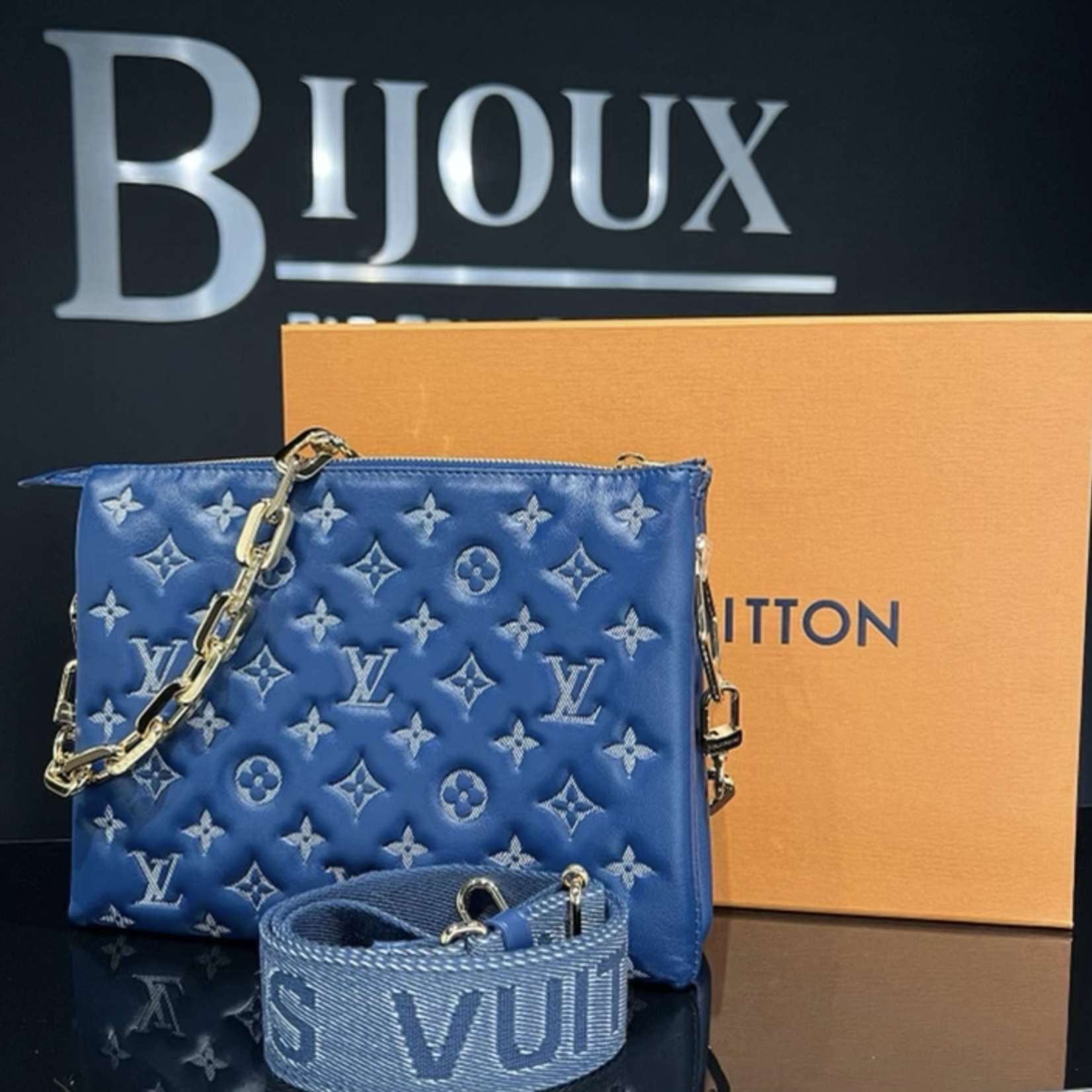 Louis Vuitton SOLD - Louis Vuitton Coussin PM- Denim Bleu