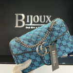 Gucci SOLD - Gucci Marmont Small Blue Shoulder Bag