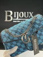 Gucci SOLD - Gucci Marmont Small Blue Shoulder Bag