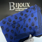 Alexander McQueen SOLD - Alexander McQueen Blue/Black Scarf