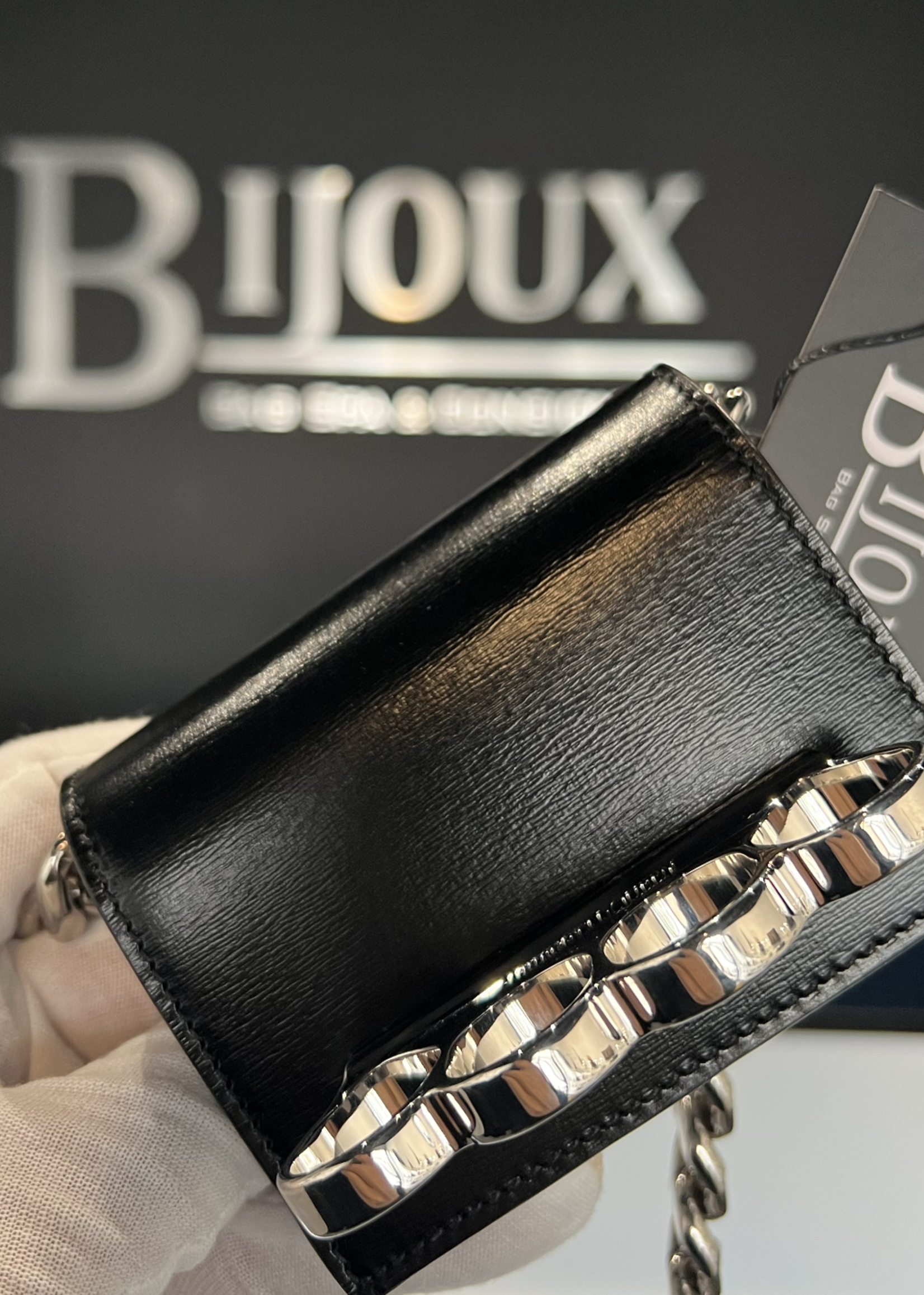 Alexander McQueen SOLD - ALEXANDER MCQUEEN MICRO FOUR RING BAG